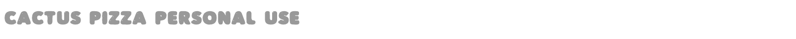 Cactus Pizza font preview